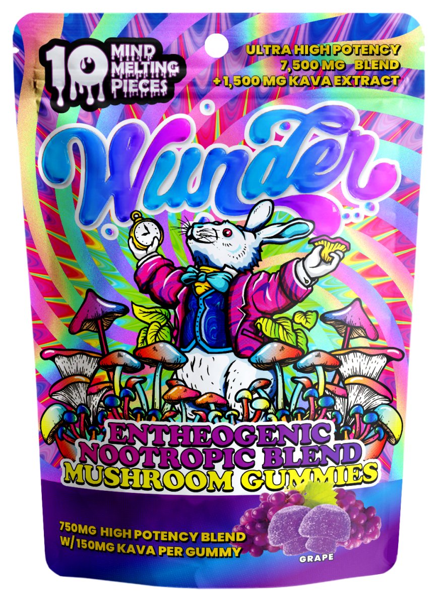 Wunder High Potency 7500mg Entheogenic Nootropic Blend Gummies - My Legal Shrooms product image