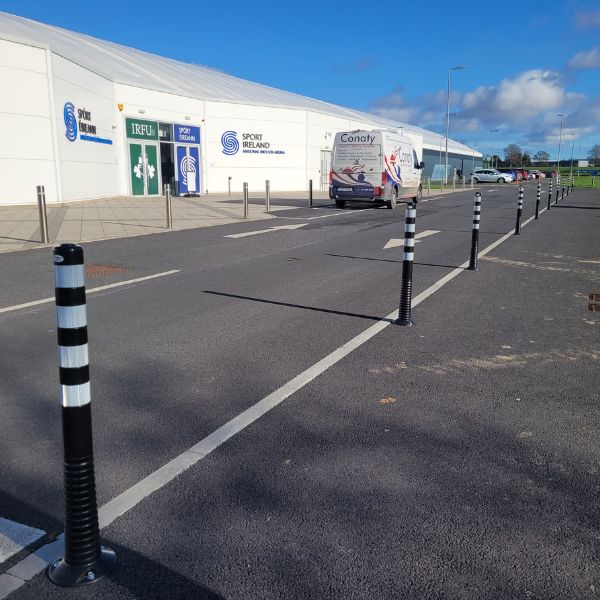 flexi bollards car park management sports campus