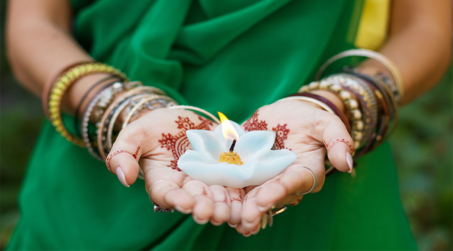 a prayer offering showing mehndi vs henna