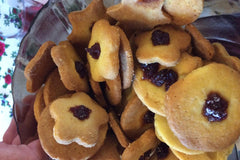 Polish Butter cookies with jam