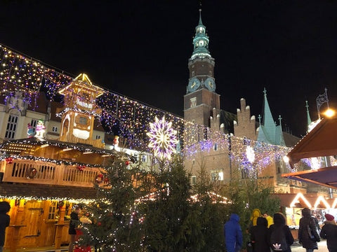 Christmas Lights Wroclaw Poland Christmas Market