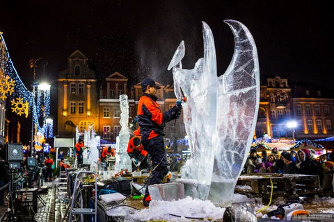 Ice Carving Festival Poznan Poland