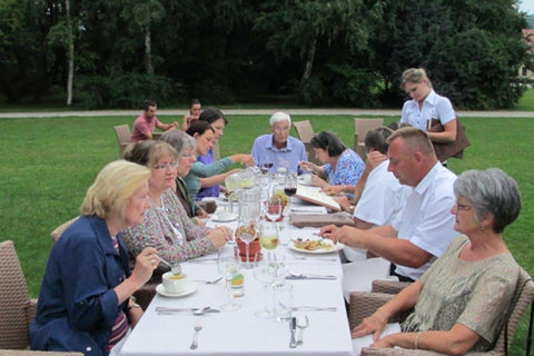 Outdoor dining in Lower Silesia region Poland