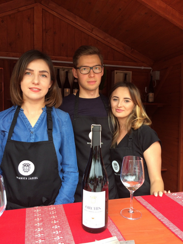 Winnica Jasiel booth at wine festival in Jaslo, Poland