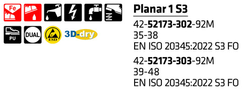 sievi planar 1 safety trainer features