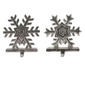 9" Snowflake Stocking Holder, Assorted - Modern Display