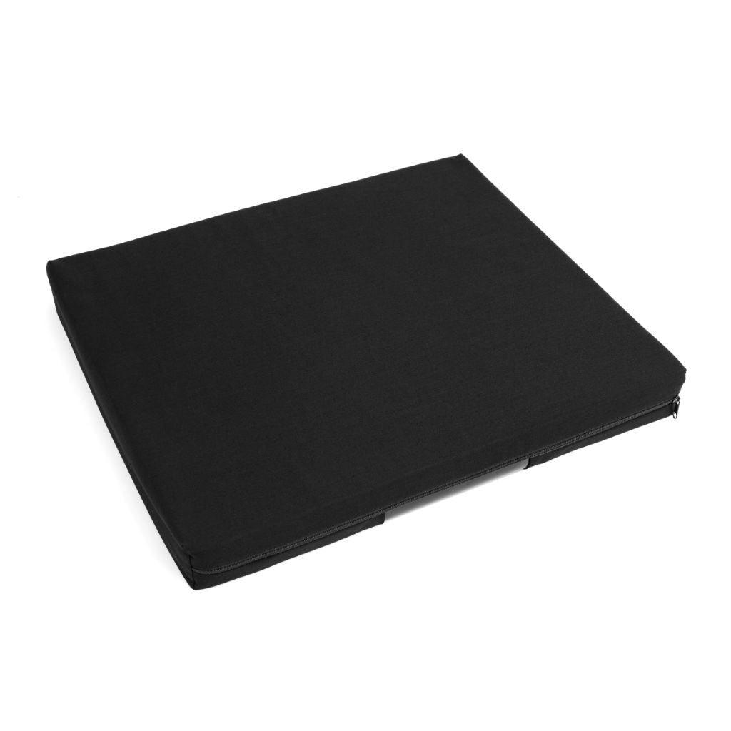 Billede af Kørestolspude - Trykaflastende, sort, vaskbart betræk, 43x40x5 cm