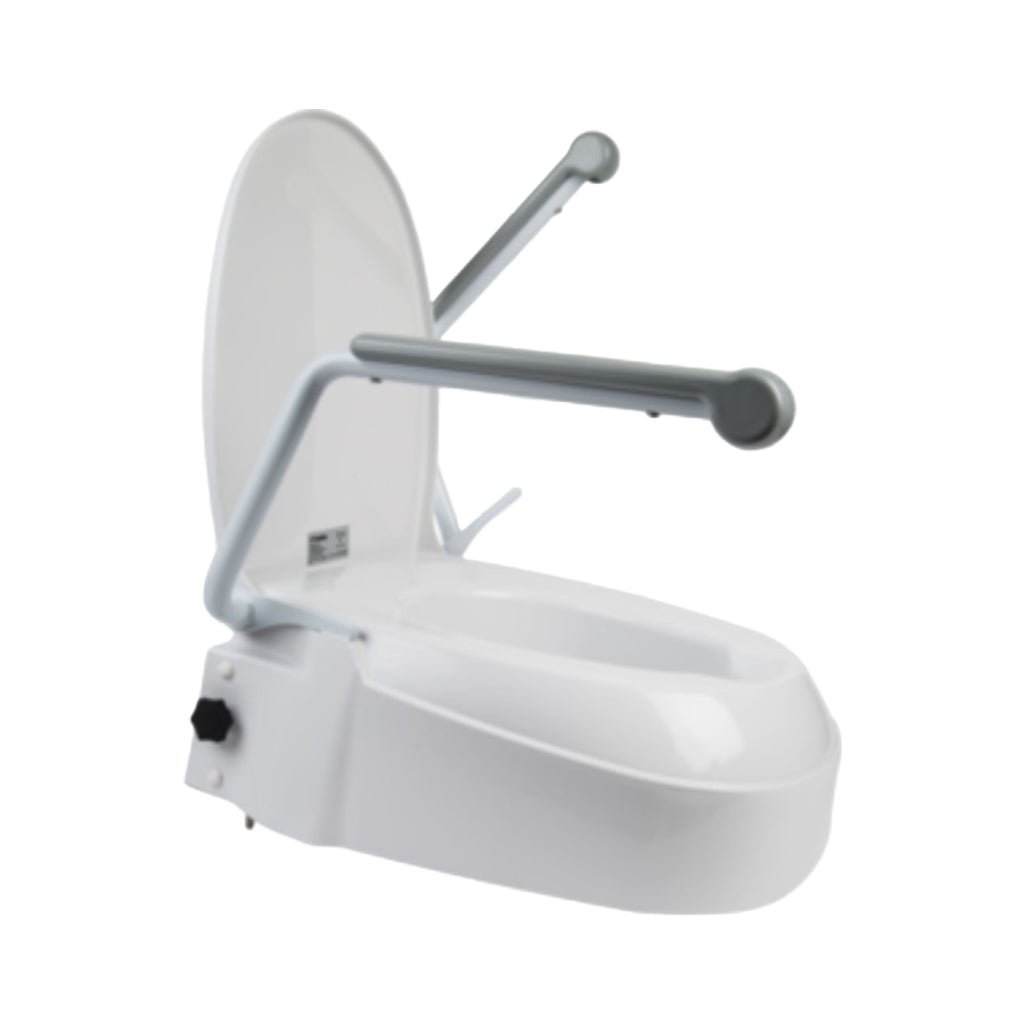 Billede af Toiletforhøjer med armlæn og justerbar højde - Fastmonteret