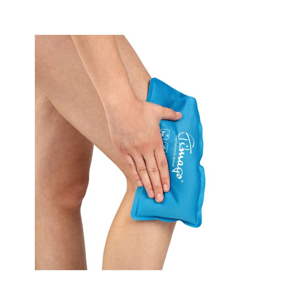 Se Varme-/kølepude knæ | TIMAGO - Genanvendelig, blød og skånsom mod huden hos Billige Hjælpemidler