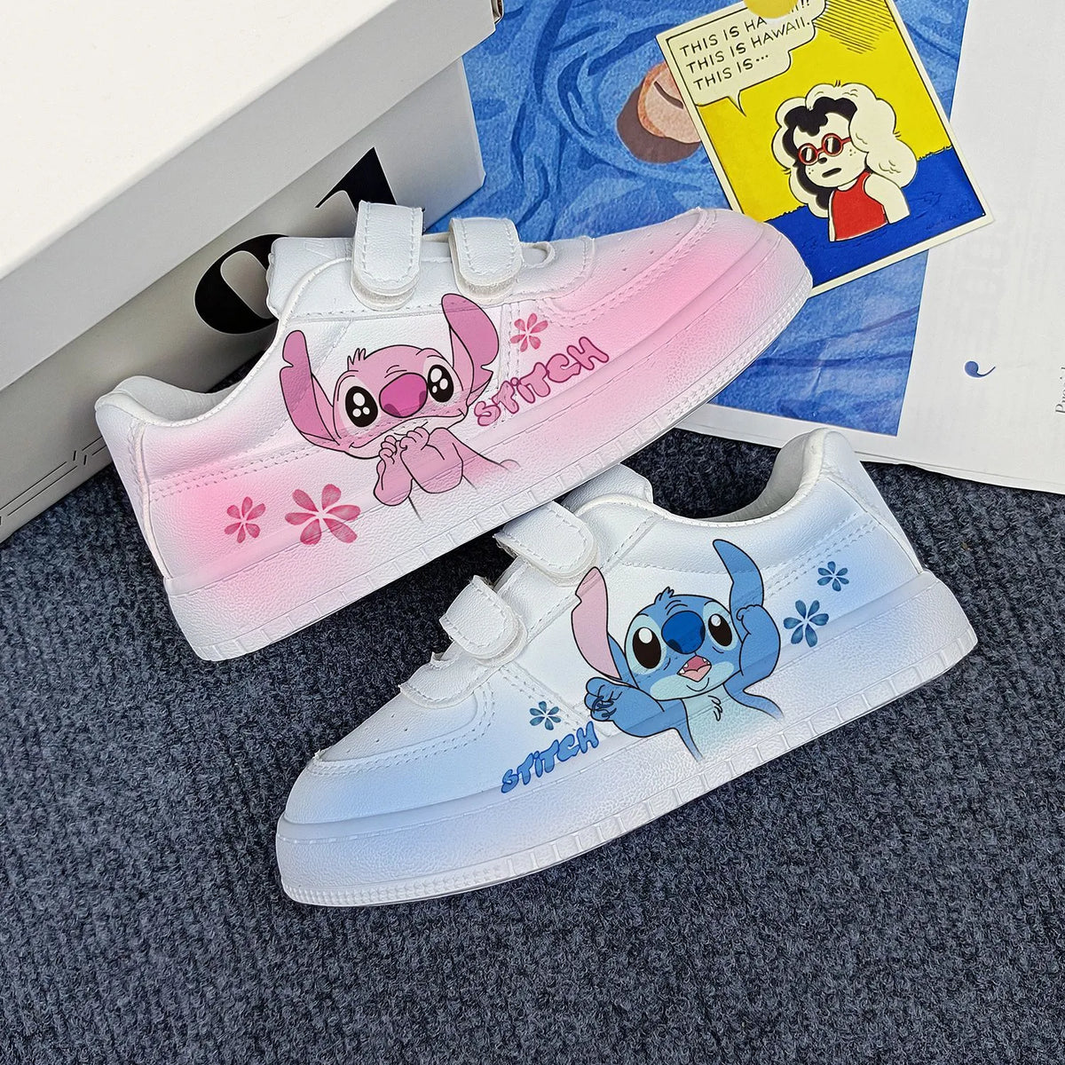 Montre - Stitch - Blauw - Cadeau d'anniversaire - Fête d'enfant - Cadeau  chaussure