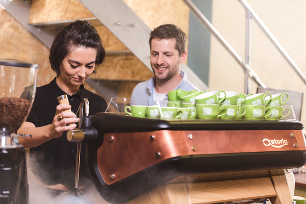 Barista training from the Devon Coffee Company