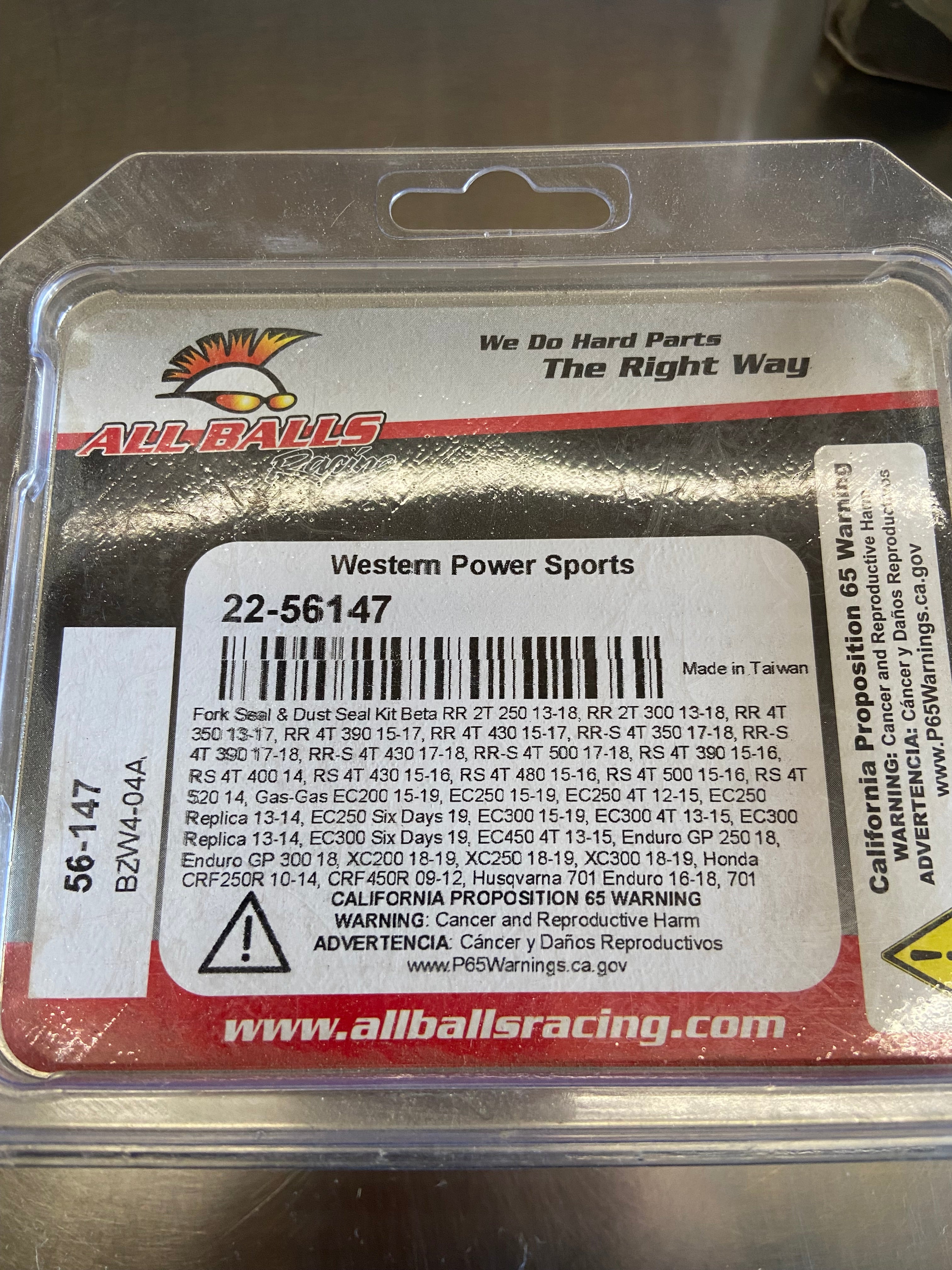 All Balls Fork Seal and Dust Seal Kit 56-147
