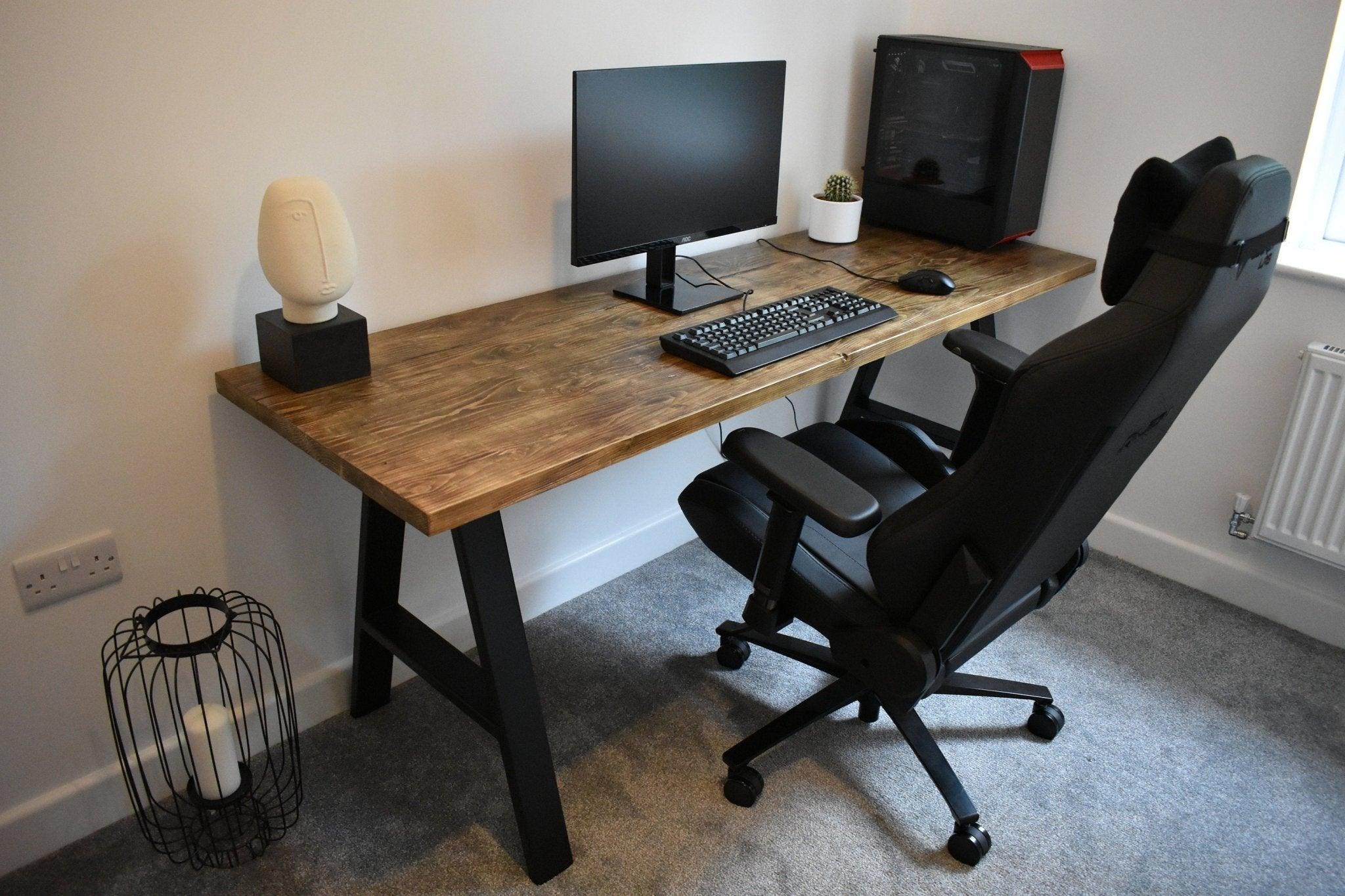 Gravity Grey Wooden Gaming Desk