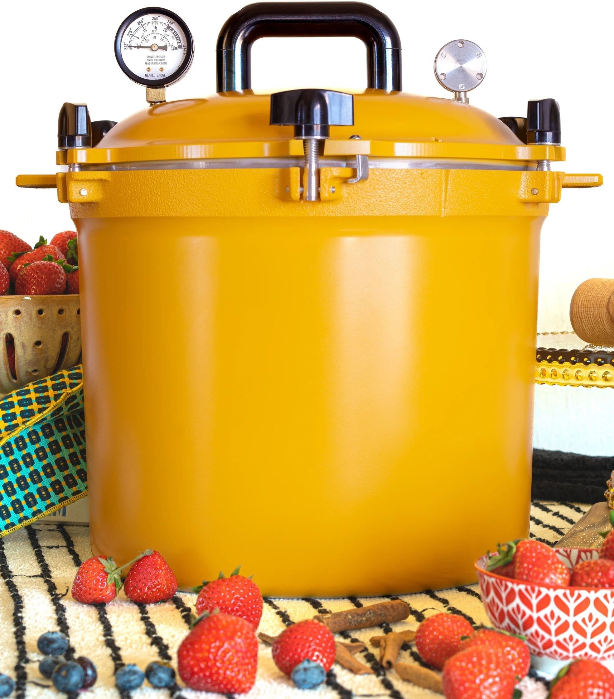 All American - 21.5 QT Mustard Pressure Canner / Pressure Cooker - 921YL