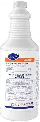 Avert - 32 Oz Disinfectant RTU Cleaner, 12 x 946 ml/Cs - 100842725