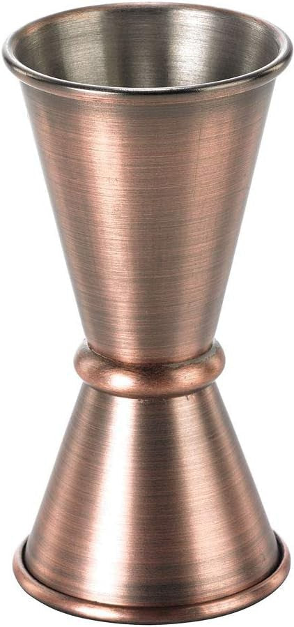 Barfly - 0.5 x 0.75 Oz Antique Copper Japanese Style Jigger - M37000ACP