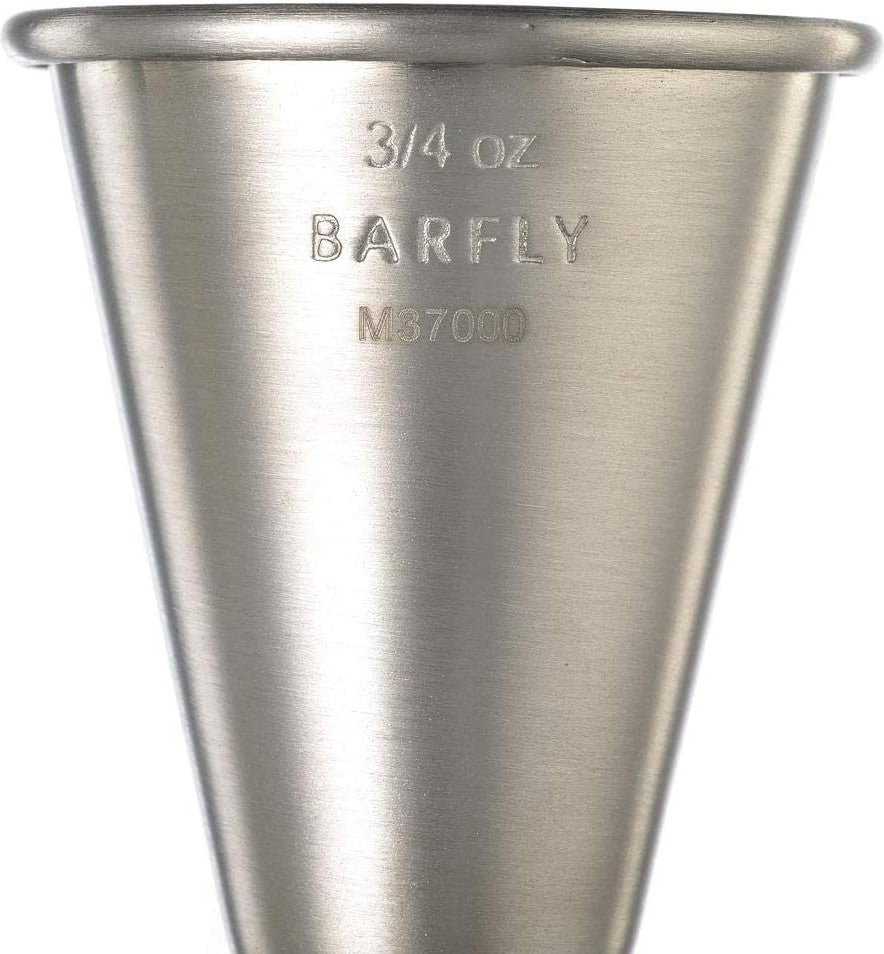 Barfly - 0.5 x 0.75 Oz Stainless Steel Japanese Style Jigger - M37000