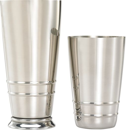 Barfly - 18 Oz & 28 Oz Stainless Steel 2-Piece Heavy-Duty Cocktail Shaker/Tin Set - M37125