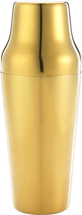 Barfly - 24 Oz Stainless Steel Gold-Plated 2-Piece Parisienne Cocktail Shaker - M37085GD