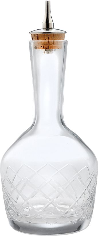 Barfly - 6.8 Oz Contemporary Design Glass Bitters Bottle - M37192