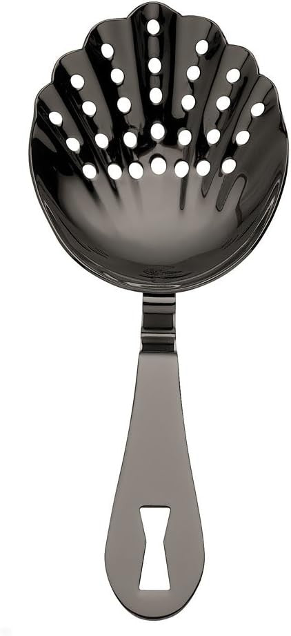 Barfly - Black Scalloped Julep Strainer - M37029BK