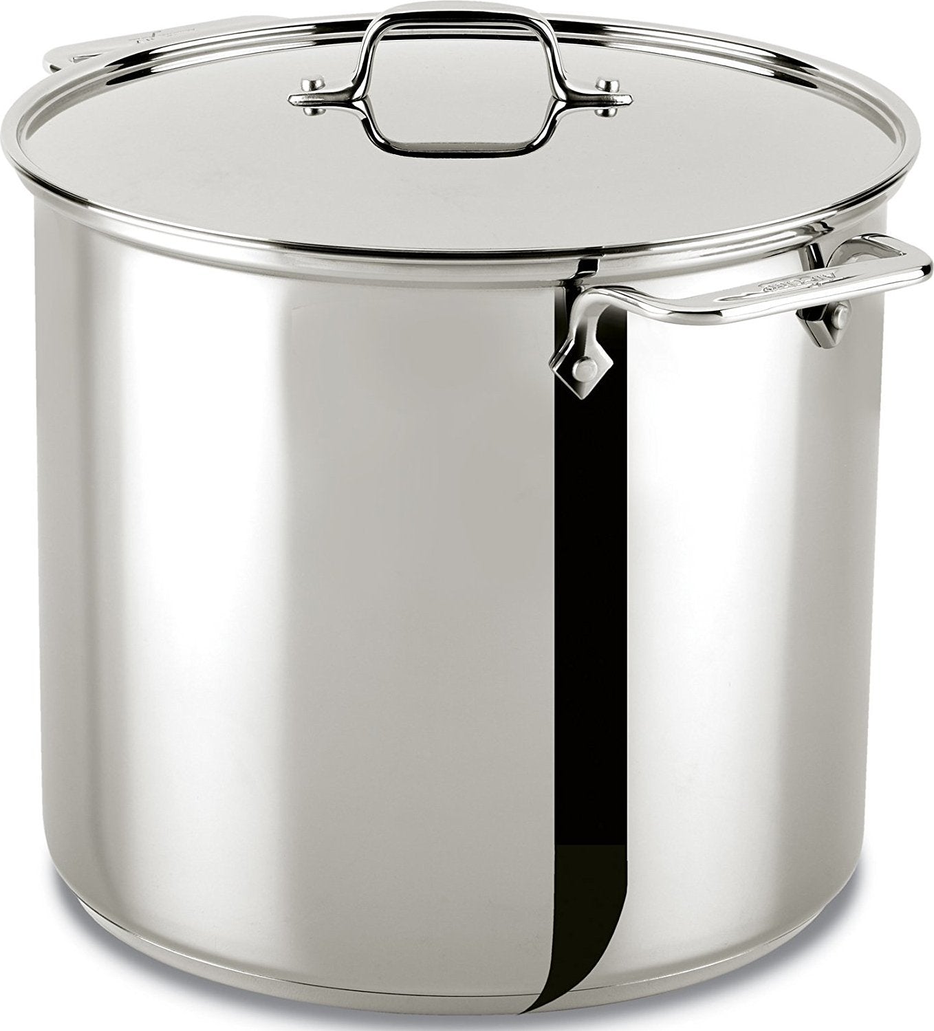 All-Clad - 16 QT Stainless Steel Stock Pot with Lid - E9076474