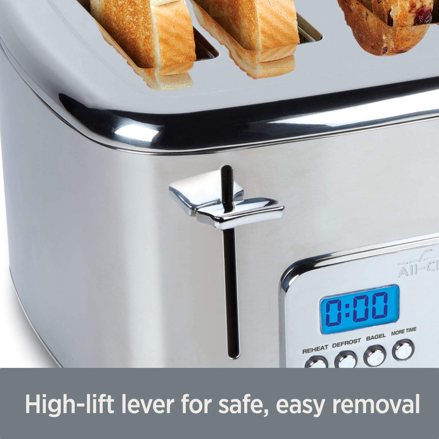 All-Clad - Digital 4 Slice Toaster - TJ824D51