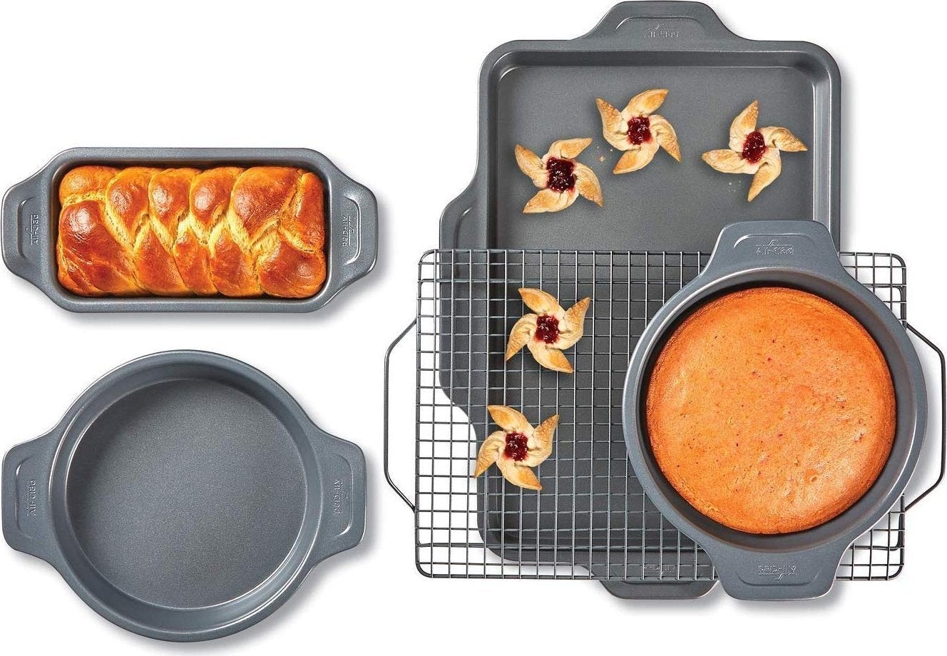 All-Clad - Pro-Release Non-Stick 5 PC Bakeware Set - J2575S64