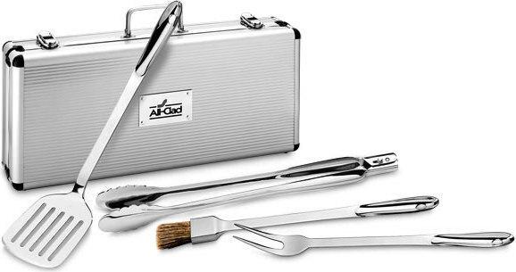 All-Clad - Stainless Steel BBQ Tool Set with Case - T147