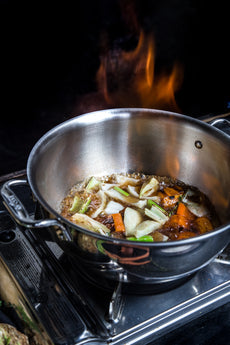 All-Clad - D3 Stainless 5.5 QT Dutch Oven with Lid - 4500