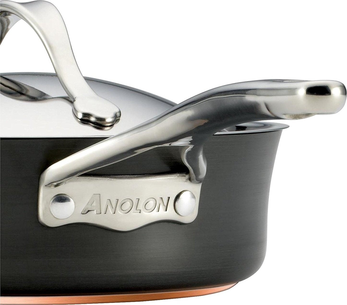 Anolon - 10 PC Nouvelle Copper Hard Anodized Cookware Set - 82725