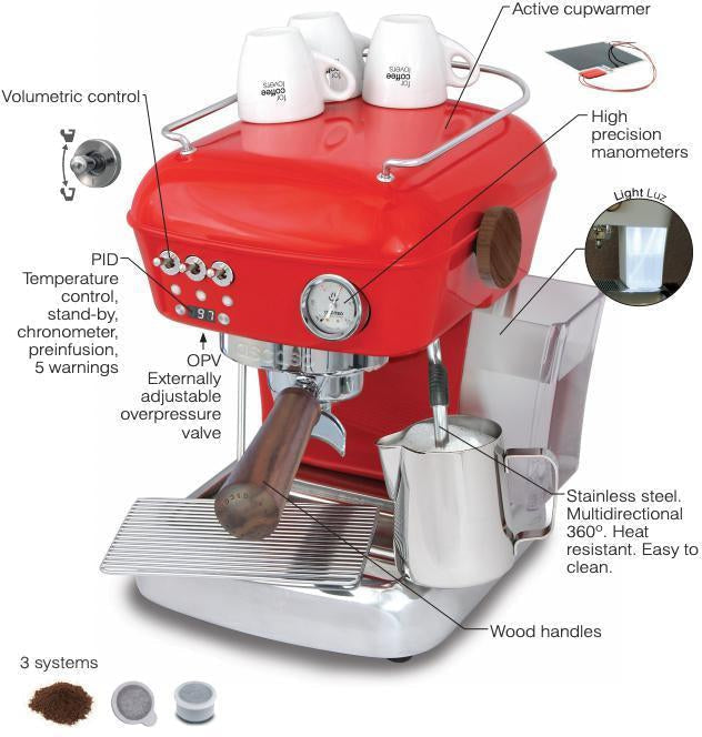 Ascaso - Dream PID Versatile Espresso Machine Anthracite/Wood - DR.552