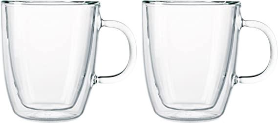 Bodum - Bistro 10 oz Mugs Double Wall Set of 2 - 10604-10US4