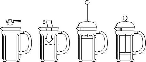 Bodum - Chambord 17 oz French Press Coffee Maker Chrome - 1924-16US4