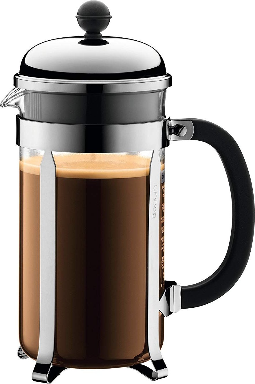 Bodum - Chambord 34 oz French Press Coffee Maker Chrome Matte - 1928-57