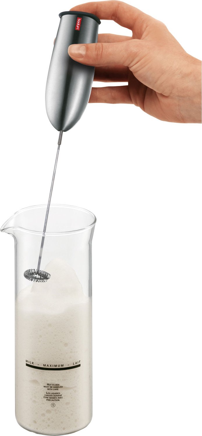 Bodum - Schiuma Battery-Operated Milk Frother Chrome - D3043-16