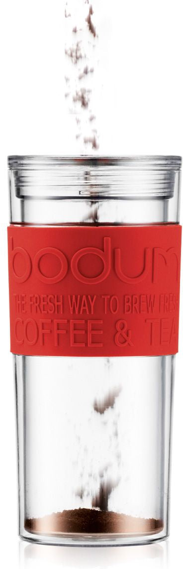 Bodum - Travel Press Double-Wall Acrylic Red - 11100-294BUS