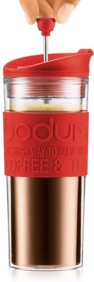 Bodum - Travel Press Double-Wall Acrylic Red - 11100-294BUS