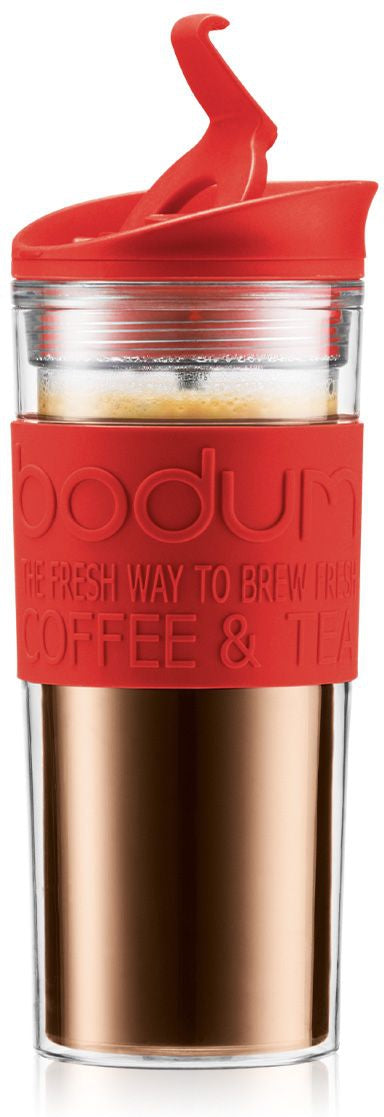 Bodum - Travel Press Double-Wall Acrylic Red - 11100-294BUS