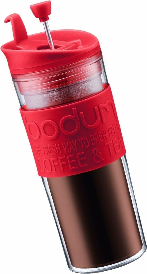 Bodum - Travel Press Double-Wall Acrylic Red - 11100-294BUS