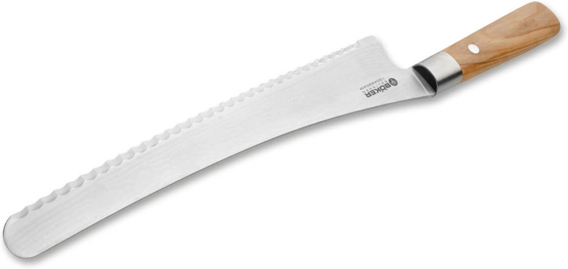 Boker - Damascus Olive Bread Knife - 130433DAM