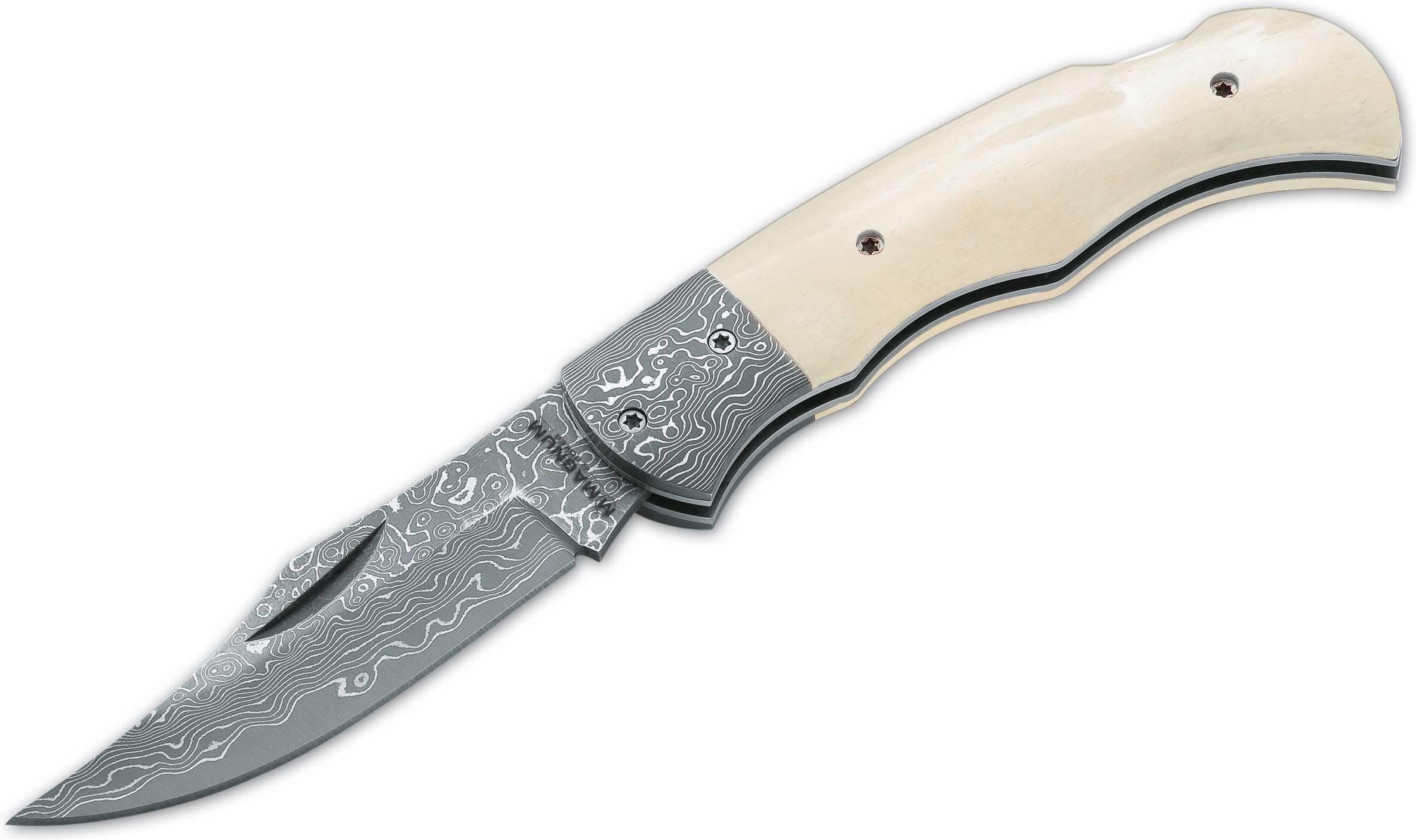 Boker - Magnum Damascus Bone Pocket Knife - 01MB180DAM