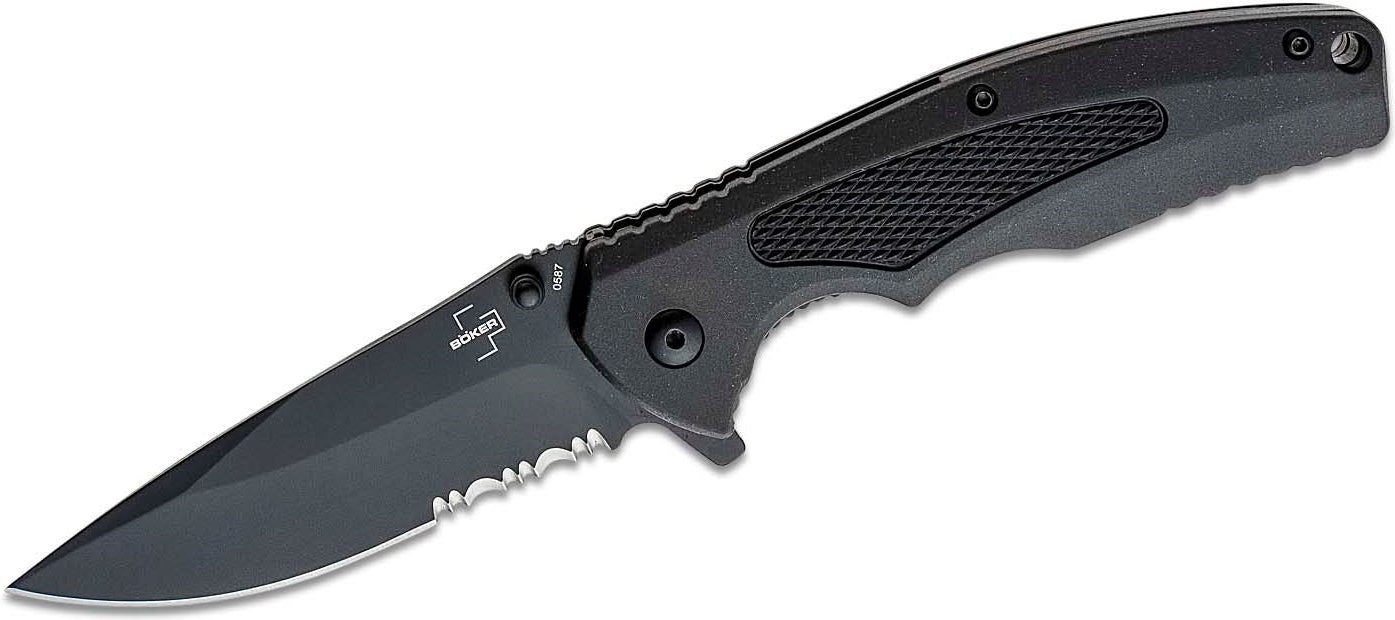 Boker - Plus Gemini NGA Serrated Assisted Folding Knife - 01BO506