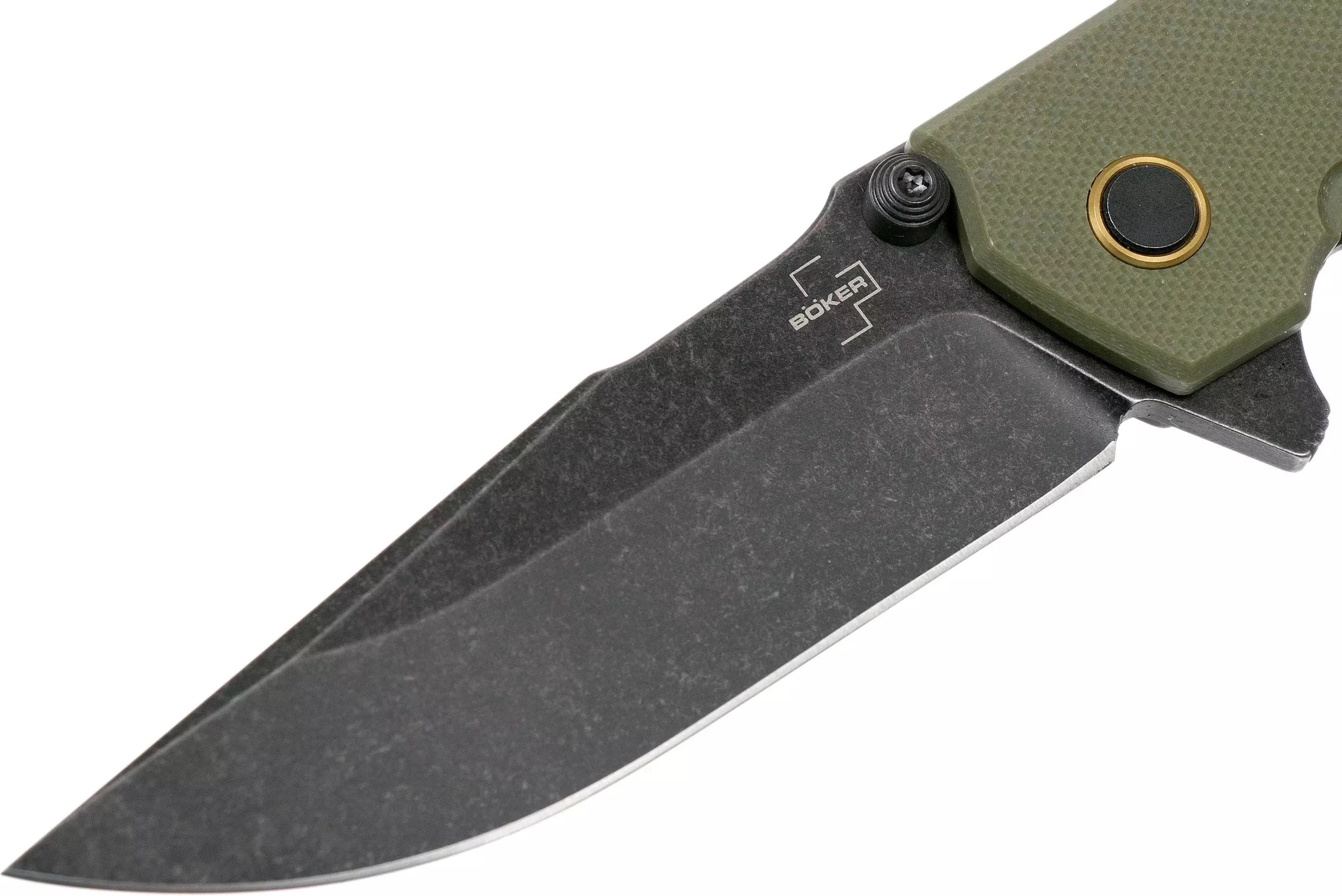 Boker - Plus Kihon Assisted OD Green Pocket Knife - 01BO164