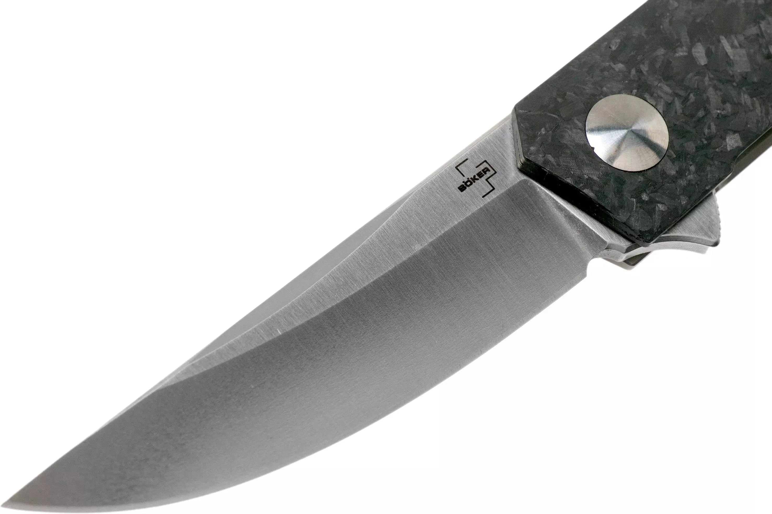 Boker - Plus Kwaiken Compact Flipper Marble Carbon Pocket Knife - 01BO231