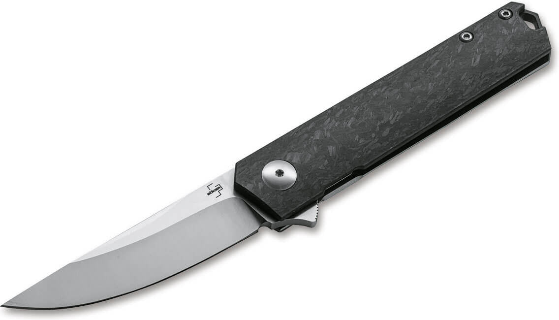 Boker - Plus Kwaiken Compact Flipper Marble Carbon Pocket Knife - 01BO231