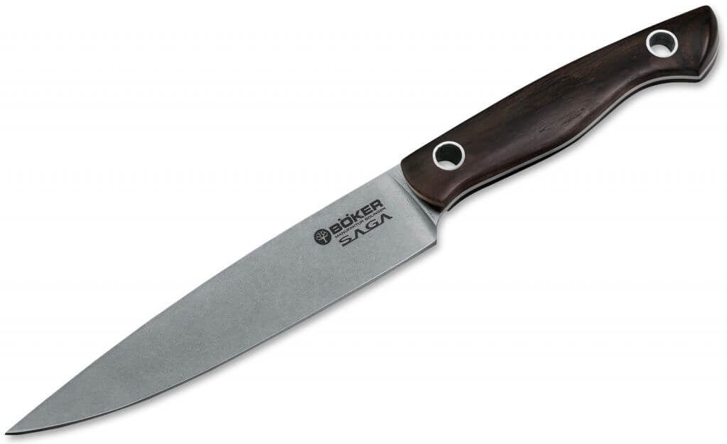 Boker - Saga Utility Knife with Grenadilla Wood Handle - 130365