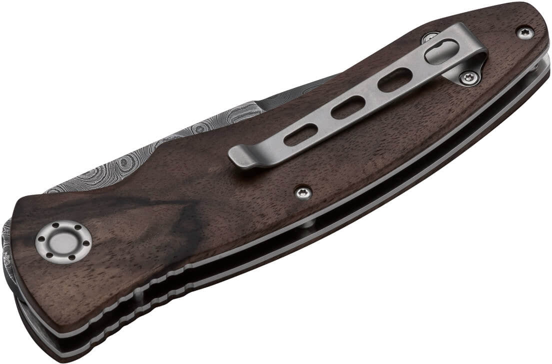 Boker - Tirpitz-Damascus Wood 42 Pocket Knife - 110197DAM