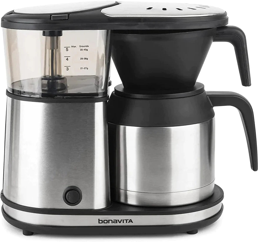 Bonavita - 5 Cup Coffee Maker with Stainless Steel Lined Thermal Carafe - BV1500TS