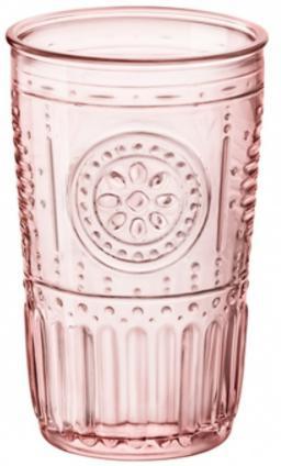 Bormioli Rocco - 16oz Romantic Pink Cooler Set of 4 - 450335944